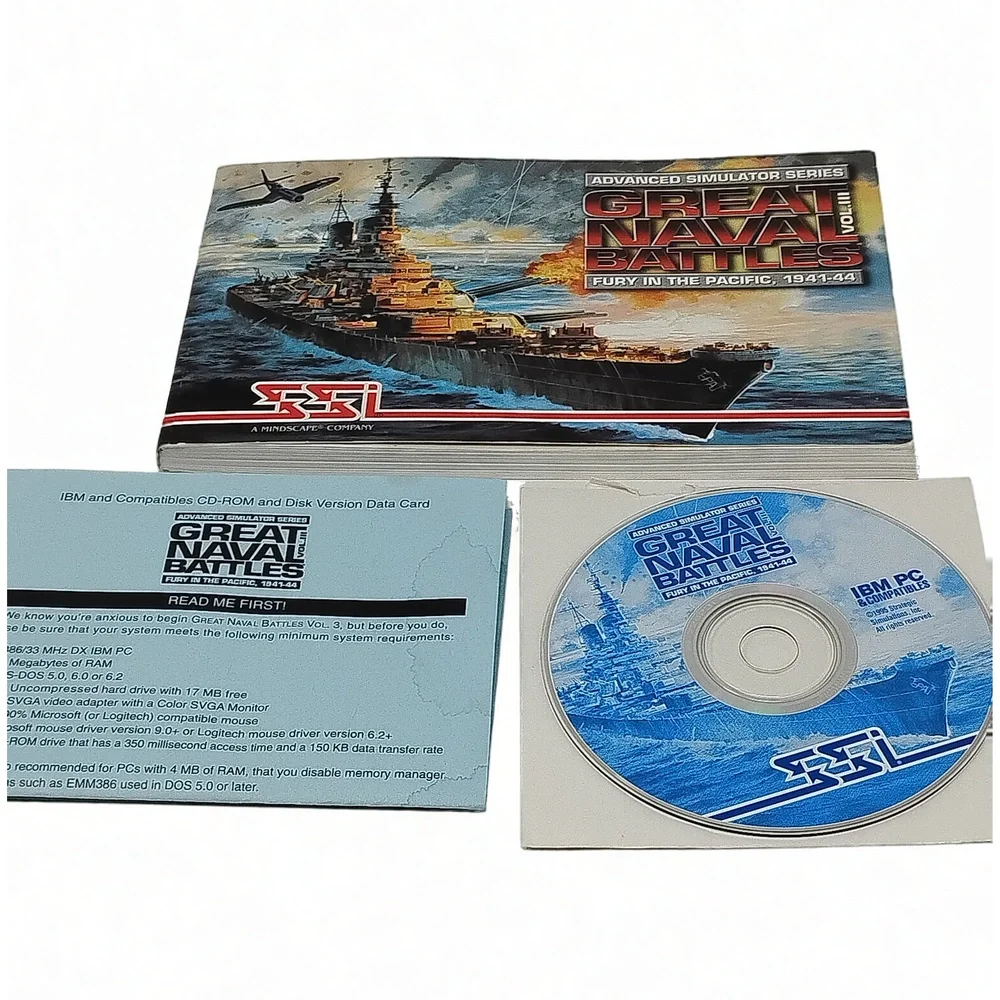 SSI Great Naval Battles Vol. III: Fury in the Pacific, 1941-44 Vintage Big Box